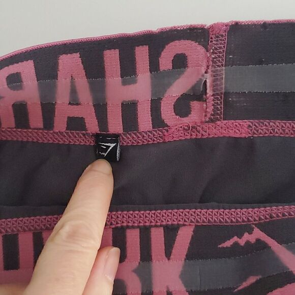 Gymshark Grey and Pink Full Length Workout Leggings Size M - Picture 3 of 7
